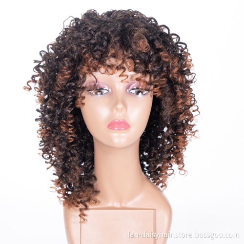 2021 Wholesale Price Straight Curly Wigs with Lace Frontal Pink Synthetic Wigs For Black women